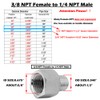 Beduan Stainless Steel NPT Reducer Adapter 3/8 Female to 1/4