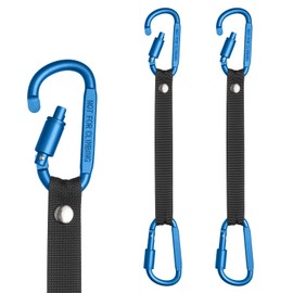 Bag Hook for Fence, Aluminum Alloy Carabiner Strap for Hanging Softball Tennis Pickleball Basketball Baseball Bag and Water Bottle (Blue 2)