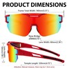 FEISEDY Kids Sunglasses Youth Baseball Sun Glasses, UV400 Sports Cycling