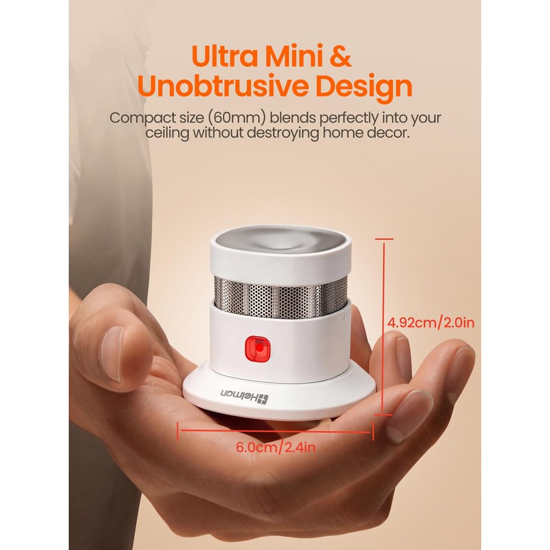 Heiman Smart Smoke Alarms for Home Requires Zigbee 3.0 Hub,