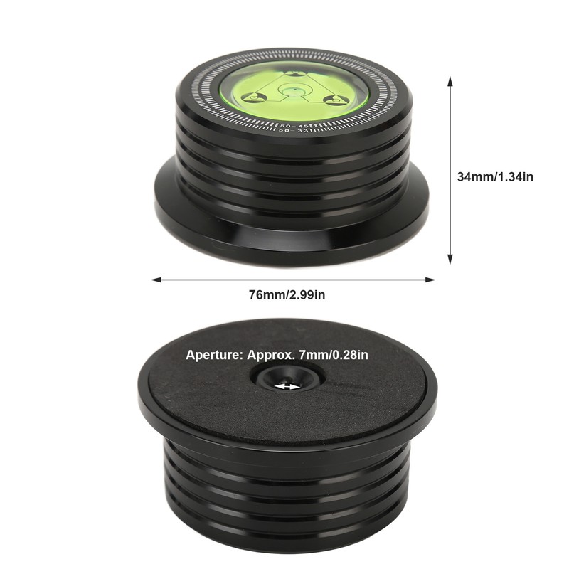 Record Weight Stabilizer Professional 50Hz 45rpm Vinyl Turntable Disc Stabilizer