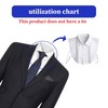 FunnAura White Detachable Collar, Universal Fake Collar for Women Men