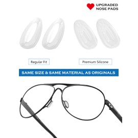 4 Pair Replacement Nosepieces Nose Pads for Oakley Feedback OO4079 | Holbrook Metal OO4123 | Crosshair New 2012 OO4060 | Elmont M L OO4119; for Arnette Dean AN4205 Sunglass