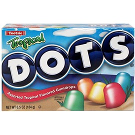 Tropical Dots Assorted Flavors Gumdrops Candy 6.5 Oz (Pack of 4)