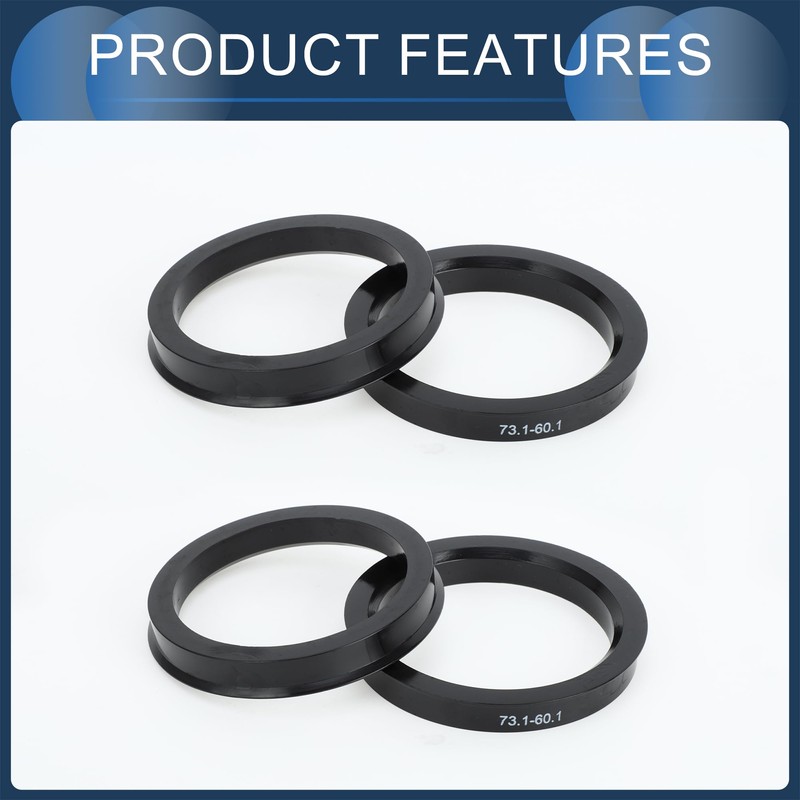 INFINAUTO Hub Centric Ring 60.1mm ID 73.1mm OD Car Wheel