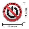 StickerTalk Please Do Not Turn Off Vinyl Stickers, 1.5 inches