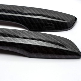 Xotic Tech Exterior Door Handle & Bowl Cover Trim Set, Carbon Fiber Pattern, Compatible with Honda Civic 10th Gen (with keyless Entry Hole)