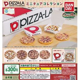 PIZZA-LA Pizara Miniature Collection, 4 Types Set (Full Comp), Capsule Toy
