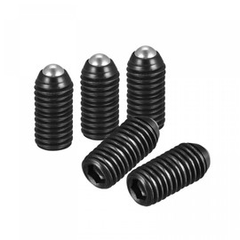 sourcing map Ball Point Set Screws, 20pcs M10 x 20mm High Carbon Steel Metric Spring Hex Socket Grub Screw