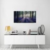 Canvas Wall Art Sunshine in Forests with Lavender Flower Painting