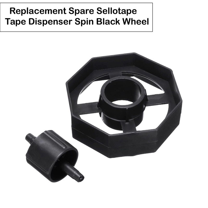 SUL Replacement Tape Dispenser Wheel, Black Durable Tape Dispenser Core