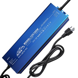 AUCARAUTO 12V LED Driver, 100 Watts Waterproof IP67 Low Voltage Transformer, AC 110V to DC 12V 8.3A Constant Voltage Power Supply Ultra Thin 5.91ft LED Cable for LED Strip Lights, Landscape Lighting