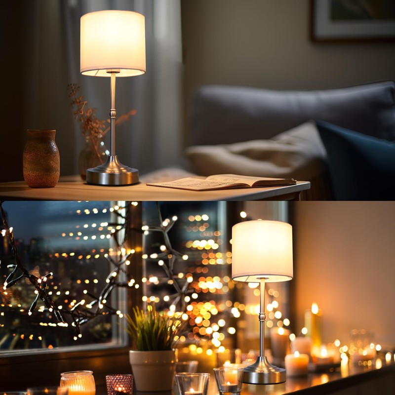 focondot Rechargeable Battery Powered Table Lamp, Wireless LED Lamps, Cordless