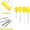 Carp Fishing Hair Boilie Rigs, 45pcs Curved Barbed Carp Hook