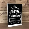 RED OCEAN WIFI PASSWORD Chalkboard Standing Plaque New First Home