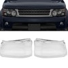 labwork Headlight Lens Cover Lampshade Pair Replacement for Land Rover