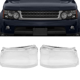 labwork Headlight Lens Cover Lampshade Pair Replacement for Land Rover Sport 2010-2013 Left+Right Side (Passenger and Driver Side)