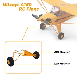 CKYSCHN WLtoys RC Plane Front Landing Gear for WLtoys XK A160 J3 RC Plane, WLtoys Big RC Airplanes Spare Parts Glider Wheel Accessories