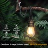 FIRMERST Outdoor Pendant Light Fitting with Plug, E27 Lamp holder