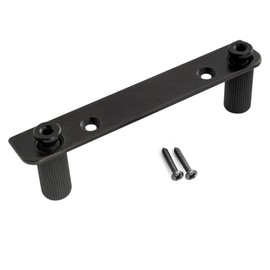 Musiclily Guitar Double Locking Tremolo Bridge Bracket and M7 Stud Set for Floyd Rose Style Electric Guitar, Black