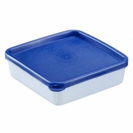 Westmark 4 Food Storage / Freezer Containers with Lid Capacity 0.25 L Each Stackable Plastic Trio Colour Transparent/Blue 25042270