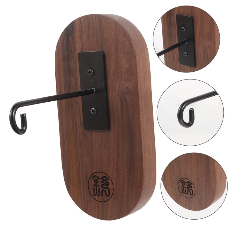 BIUDECO Metal Hook Wooden Wind Chime Bracket Wall Mount Easy