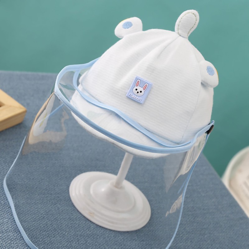 Baby Face Guard Removable Children Face Guard Hat Detachable Transparent