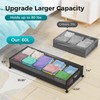 oylik Large Under Bed Storage with Wheels, Metal Under Bed
