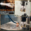 Duraaamo R8 Shank Indexable End Mill 2'' Diameter by 6-1/8''