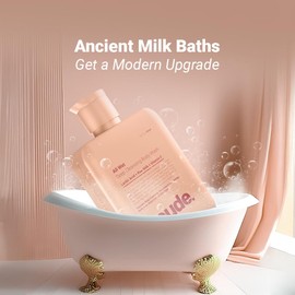 Neude Gentle Daily Body Wash Shower Gel (250ml), Milk, Lactic Acid & Vitamin C for Detan, Skin Brigthening, Dark Spot & Pigmentation Reduction, Deep Cleansed, Glowing Skin, Acne Reduction