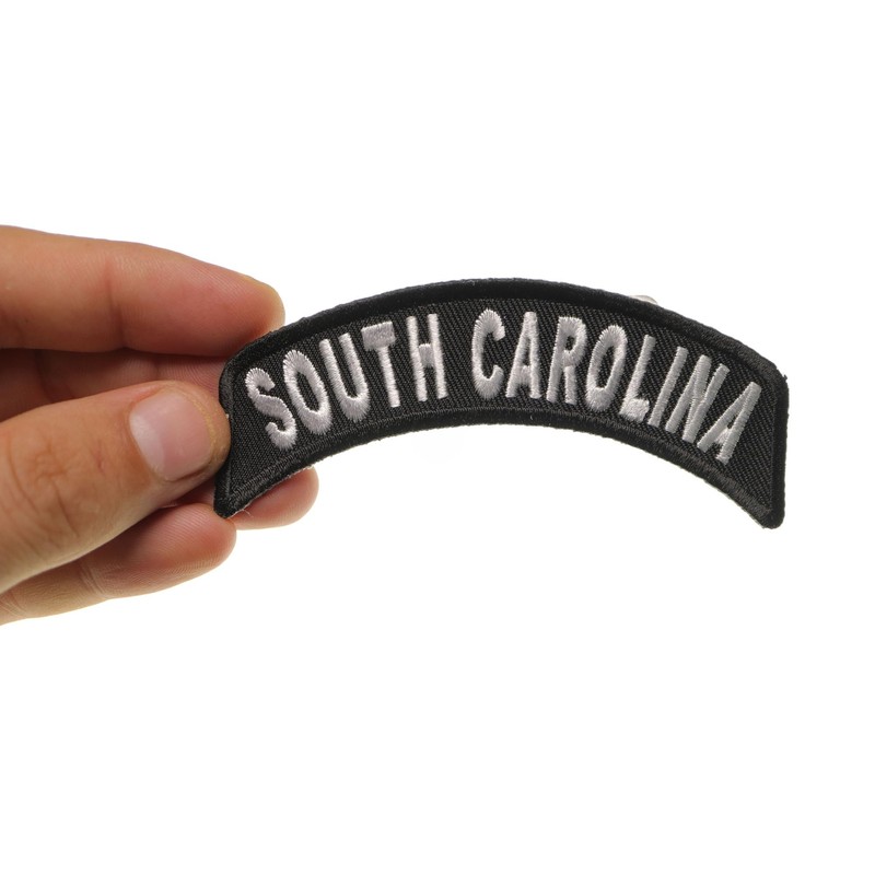 South Carolina Patch - 4x1.75 inch. Embroidered Iron on Patch