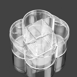 Transparent 5-Compartment Acrylic Cosmetic and Eyeshadow Organizer Wedding Gift