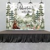 Woodland Baby Shower Backdrop Banner – 7×5 ft “Let The