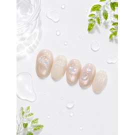 Summer Nail Refreshing Rainwater Garden 4 Types - Raindrop / 여름네일 청량한 빗물정원 4종 - 빗방울