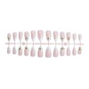 Almond Press on Nails Medium Nails French Tip Fake False