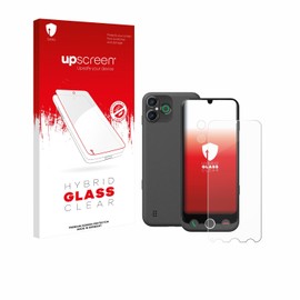 upscreen Schutzglas für Doro Aurora A30 (Display+Kamera) Schutzfolie, Glas-Folie [Klar, 9H Panzerschutz, Anti-Fingerprint]