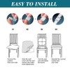 HFCNMY Seat Covers for Dining Chairs, 6 Pack Stretch Waterproof