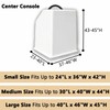 FCOUIID Boat Center Console Cover, 600D Marine Grade Polyester Canvas,