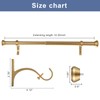 2 Pack Telescoping Curtain Rods, Side Curtain Rods 1Inch Diameter
