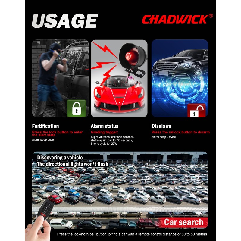 Car Horn Siren Alarm For 12V DC Car, Universal Car