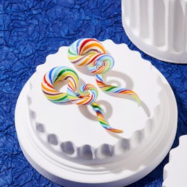 Qmcandy 2pcs Glass Spiral Tapers Plugs Twist Stretchers Earrings Stretching Piercings Jewelry Gauges 2g, candy