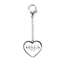Herz & Heim® Metal Key Ring in Heart Shape with Your Own Photo / Photo Gift, Grandma