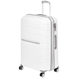 Samsonite Freeform Hardside Expandable with Double Spinner Wheels, Checked-Large 28-Inch, White