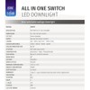 Bright Source All in One Switchable Wattage 8w/10w Integrated LED