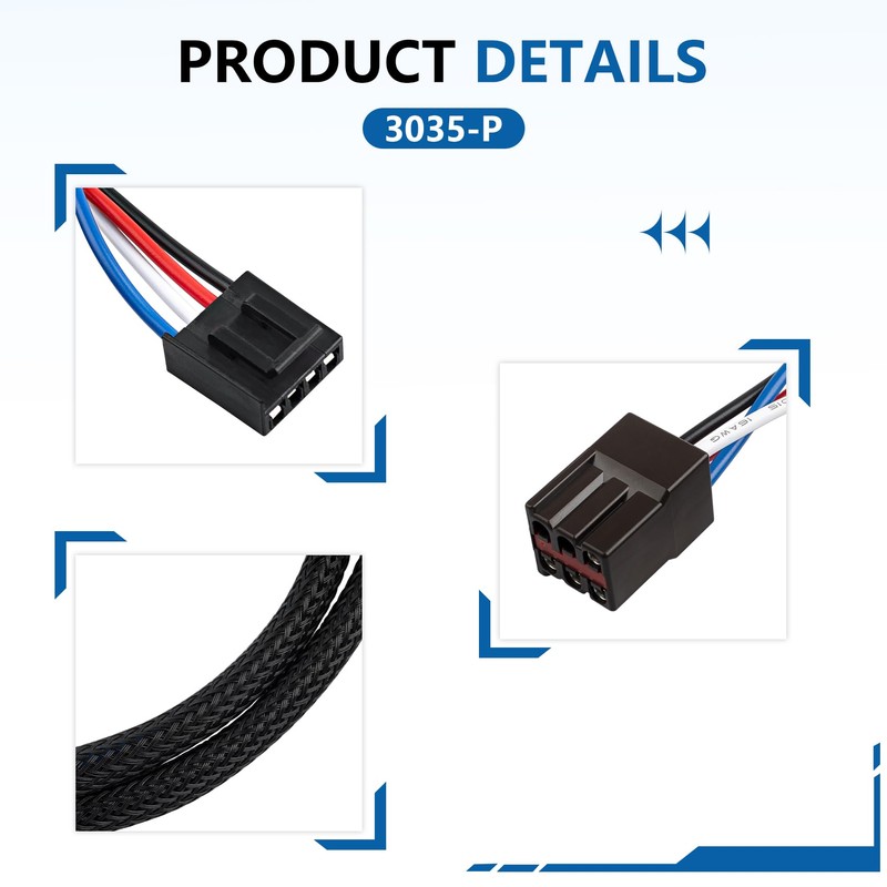 3035-P Brake Controller Line Adapter, Trailer Brake Controller Adapter Fit