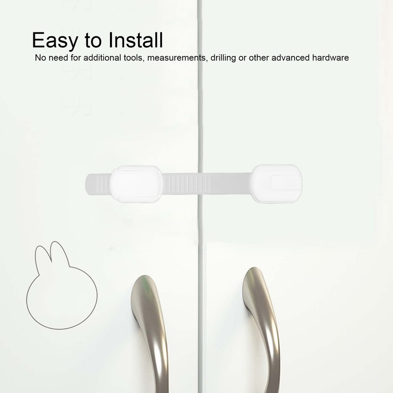Child Safety Strap Locks Strong Adhesive Adjustable Multifunctional Safety Locks