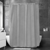 RAYNEAY Natural Linen Water-resistant Shower Curtain, 182x182cm Heavy Duty Fabric