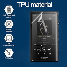 Lamshaw Compatible for RUIZU A55 MP3 Player Screen Protector, [6 Pack] Full Coverage TPU Clear Film Compatible for RUIZU A55 MP3 Player 2.8 inch (6 pack)