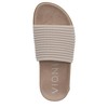Vionic Women's Evie Knit Slide Sandal, Cream, 9.5