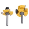 Hilitand 2pcs Slot Cutter Router Bit 1/4in Shank 3 Wing